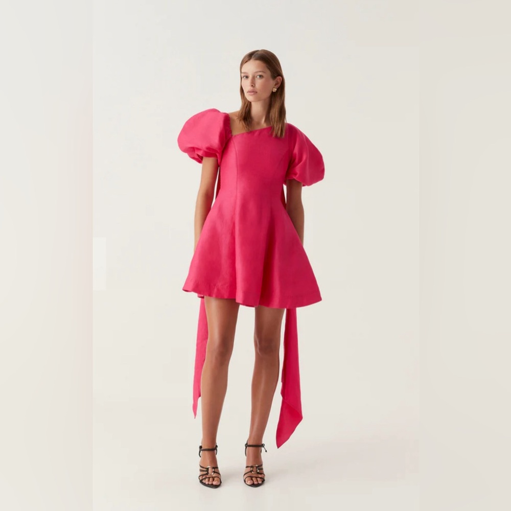 Aje Arista Tulip Sleeve Mini Dress